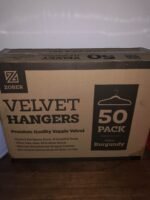 4 Boxes of 50 Velvet Clothes Hangers RRP £99